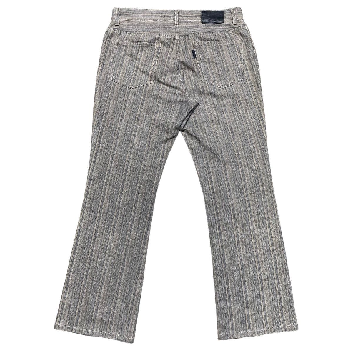 Japanese Brand Tete Homme Pinstriped Denim Flare Pants Size US 31 - 2 Thumbnail