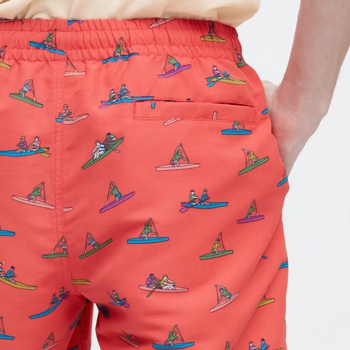 JW Anderson × Uniqlo Medium Swim Shorts Active Utility Red Rowing Trunks Pattern Size US 32 / EU 48 - 12 Thumbnail