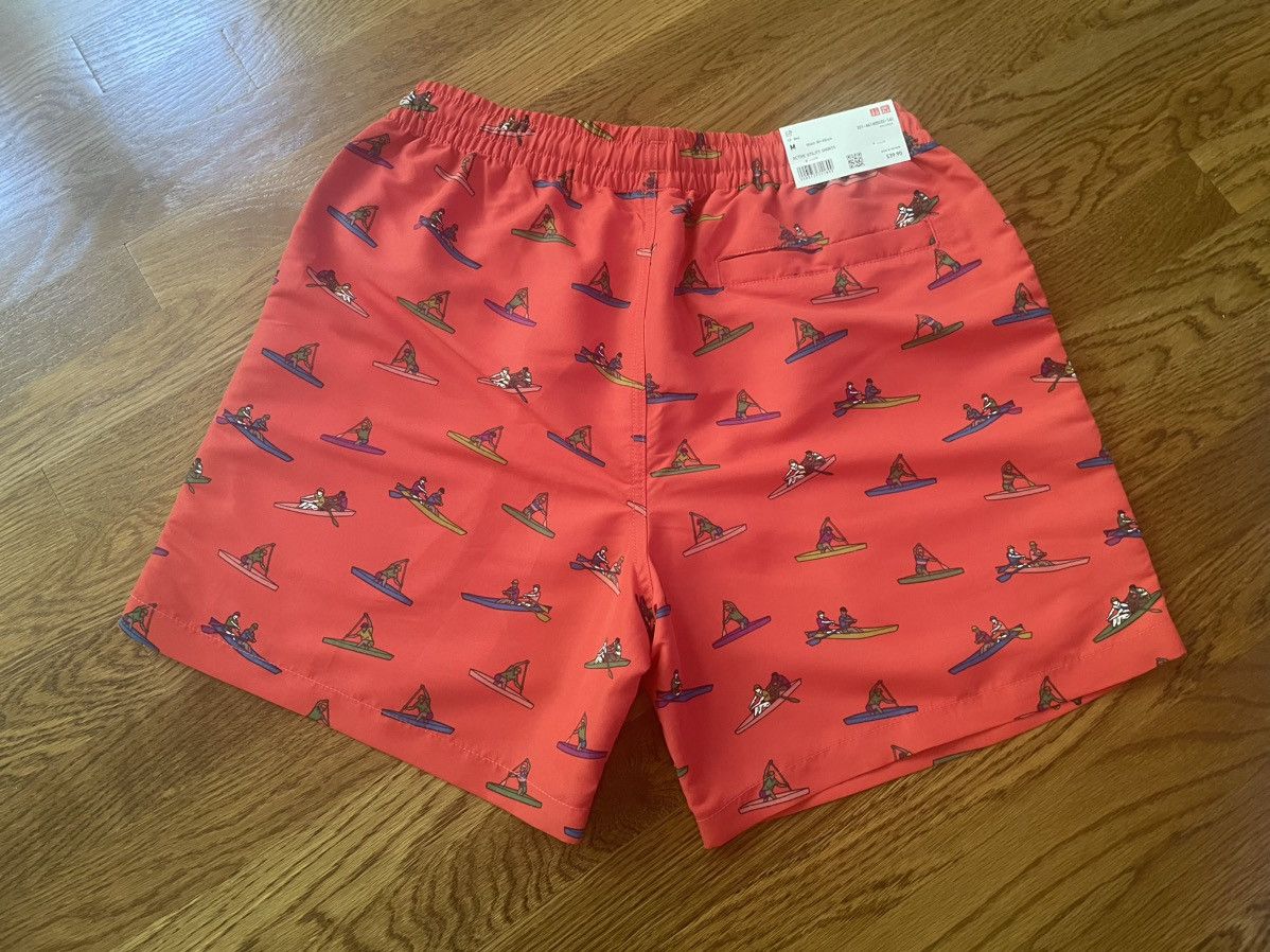 JW Anderson × Uniqlo Medium Swim Shorts Active Utility Red Rowing Trunks Pattern Size US 32 / EU 48 - 7 Thumbnail