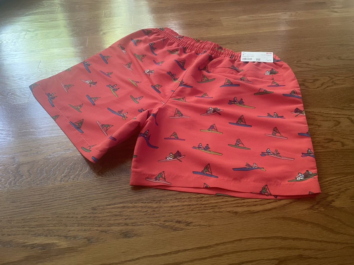 JW Anderson × Uniqlo Medium Swim Shorts Active Utility Red Rowing Trunks Pattern Size US 32 / EU 48 - 17 Thumbnail
