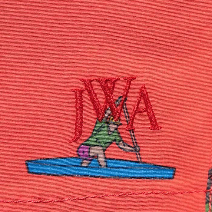 JW Anderson × Uniqlo Medium Swim Shorts Active Utility Red Rowing Trunks Pattern Size US 32 / EU 48 - 4 Thumbnail