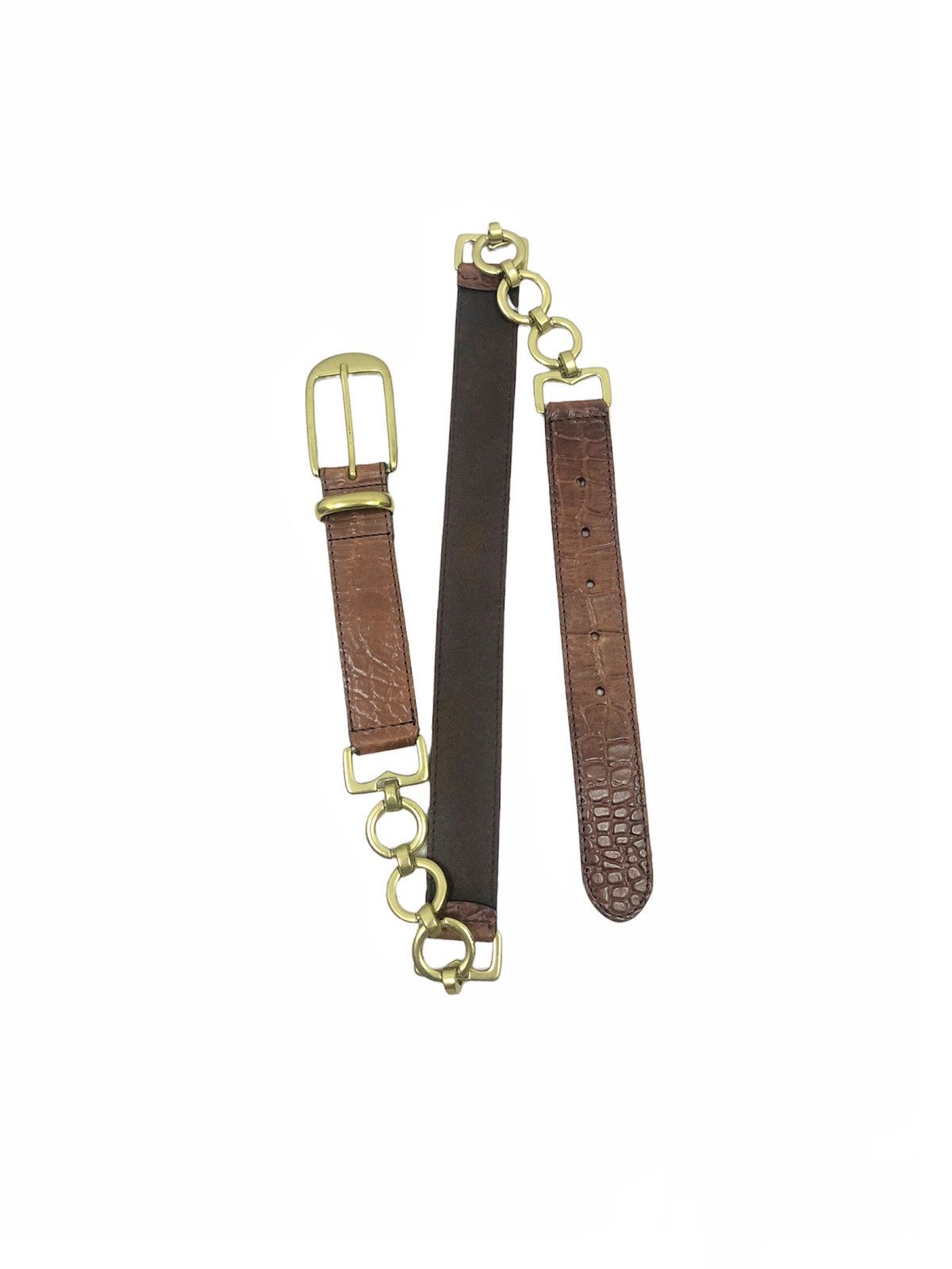 Vintage 90's GAP calf leather belt Size ONE SIZE - 1 Thumbnail