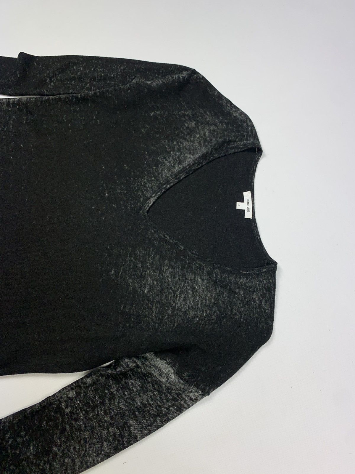 Helmut Lang Helmut Lang cotton cashmere assymetric v-neck sweater Size S / US 4 / IT 40 - 4 Thumbnail