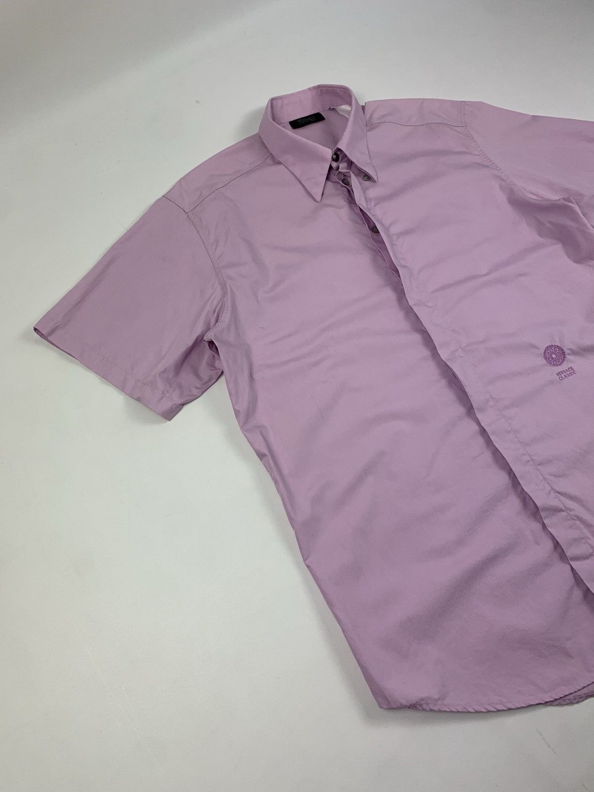 Versace × Vintage Versace Classic V2 men’s vintage luxury short leeve shirt Size US XL / EU 56 / 4 - 4 Thumbnail