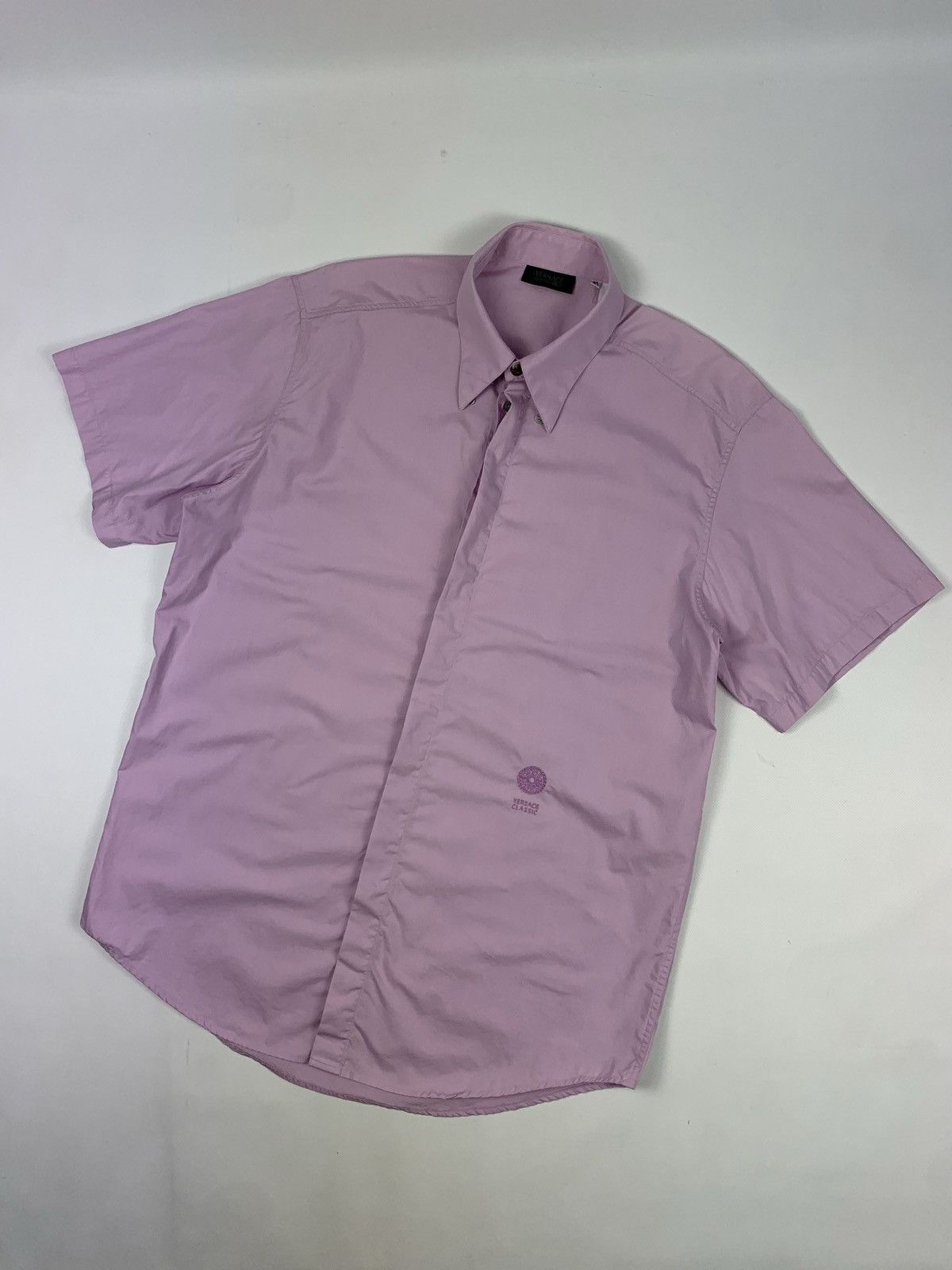 Versace × Vintage Versace Classic V2 men’s vintage luxury short leeve shirt Size US XL / EU 56 / 4 - 1 Thumbnail