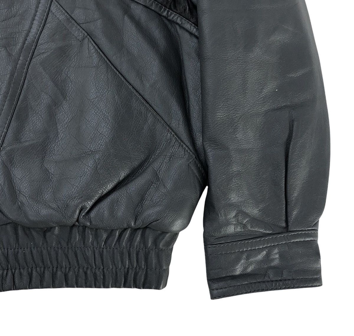 Japanese Brand Takagi Fur Nylon Cow Leather Bomber Jacket Made in Japan Size US M / EU 48-50 / 2 - 13 Thumbnail