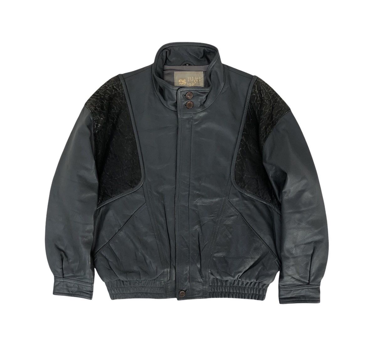 Japanese Brand Takagi Fur Nylon Cow Leather Bomber Jacket Made in Japan Size US M / EU 48-50 / 2 - 10 Thumbnail