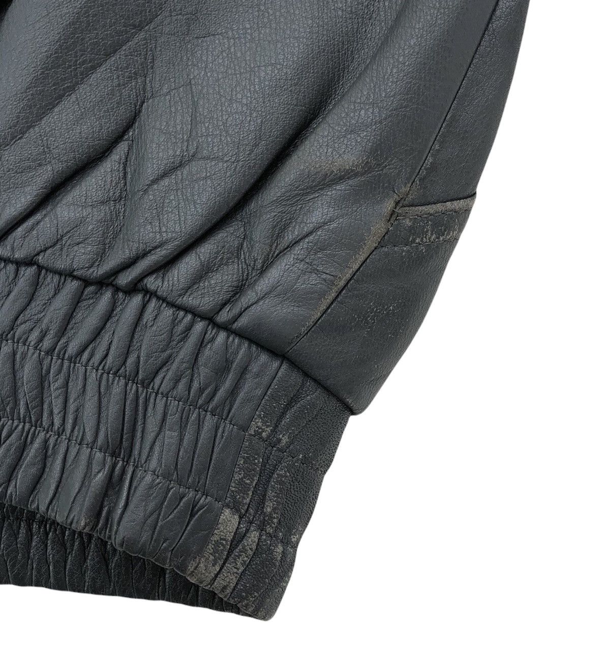 Japanese Brand Takagi Fur Nylon Cow Leather Bomber Jacket Made in Japan Size US M / EU 48-50 / 2 - 21 Thumbnail