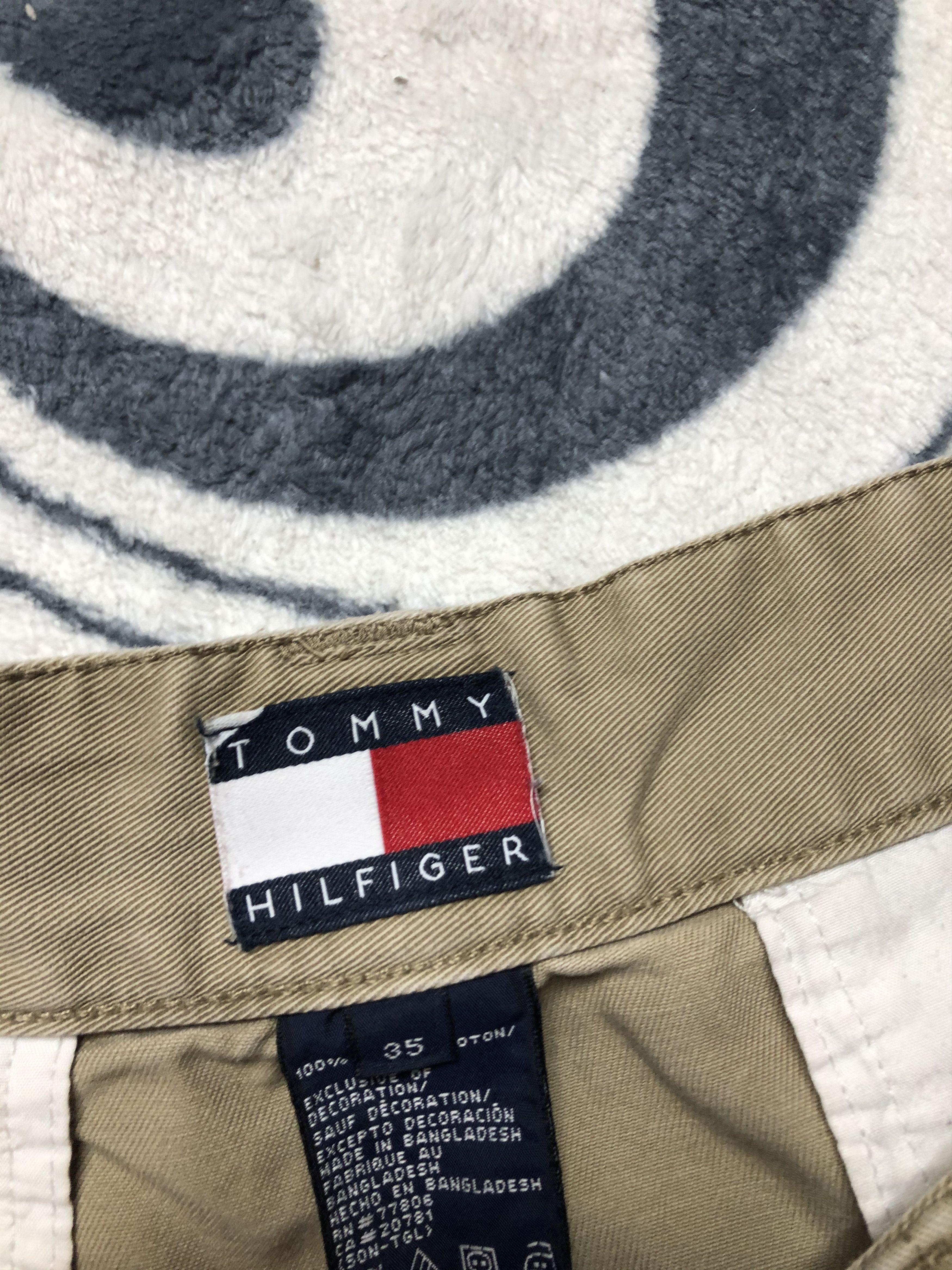 Tommy Hilfiger × Vintage Tommy Hilfiger Vintage Mens Cargo Shorts Size US 35 - 3 Thumbnail