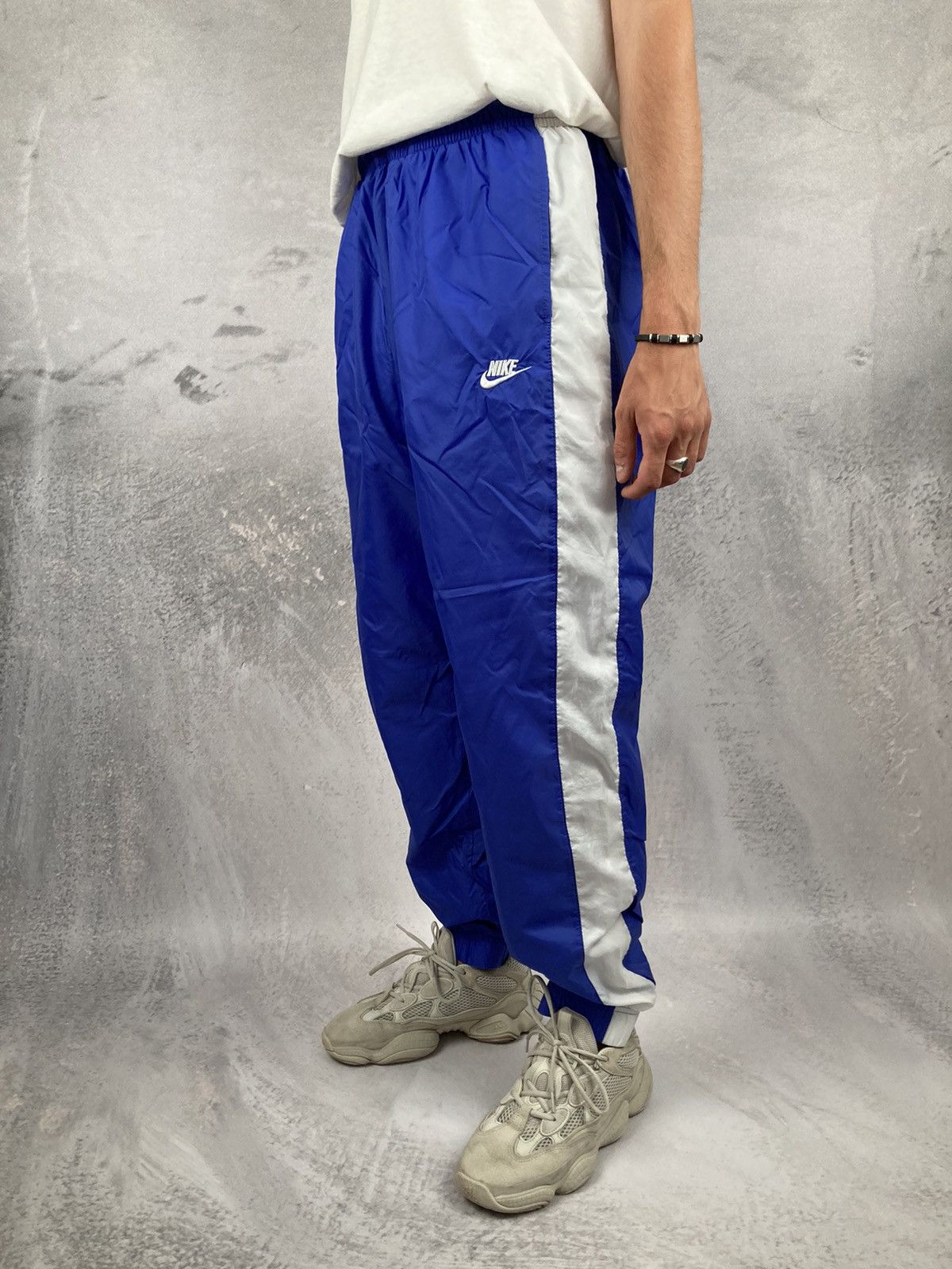 Nike Vintage Nike Swoosh Sweatpants Joggers Retro Blue Size US 36 / EU 52 - 1 Thumbnail