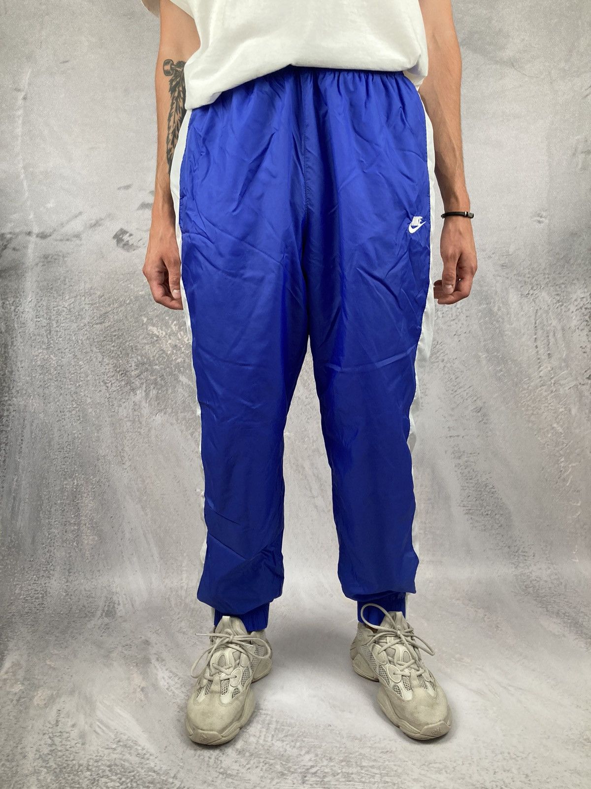 Nike Vintage Nike Swoosh Sweatpants Joggers Retro Blue Size US 36 / EU 52 - 2 Thumbnail