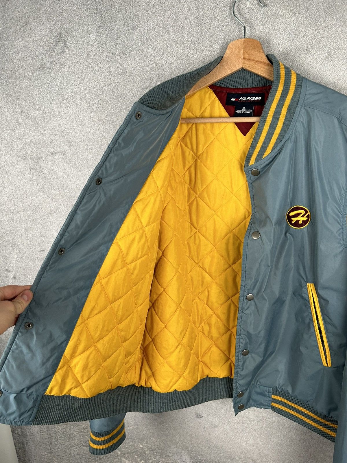 Tommy Hilfiger Vintage Tommy Hilfiger Athletic Spellout Bomber Jacket 90s Size US M / EU 48-50 / 2 - 6 Thumbnail