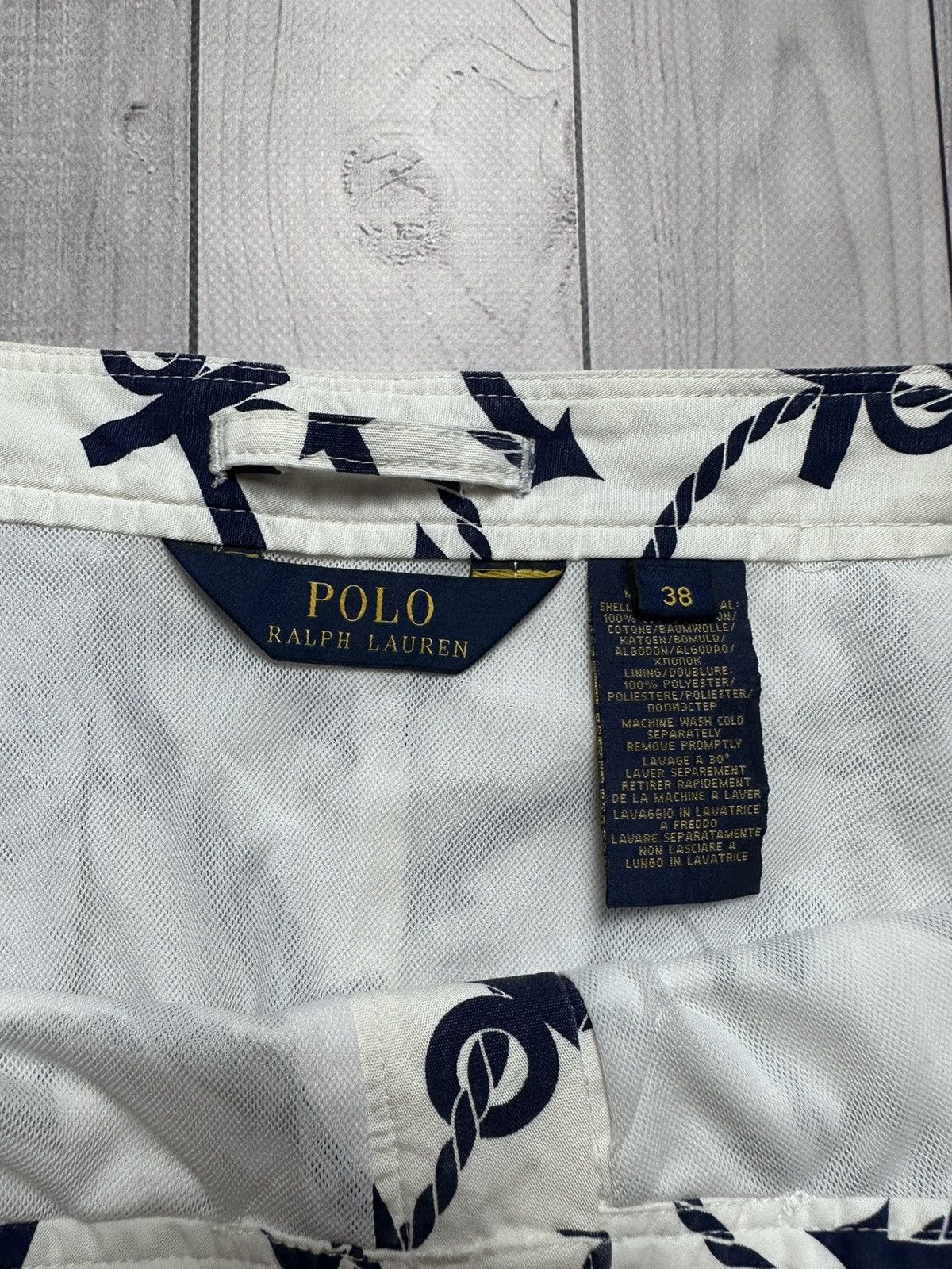 Polo Ralph Lauren shorts anchor rare monogram size 38