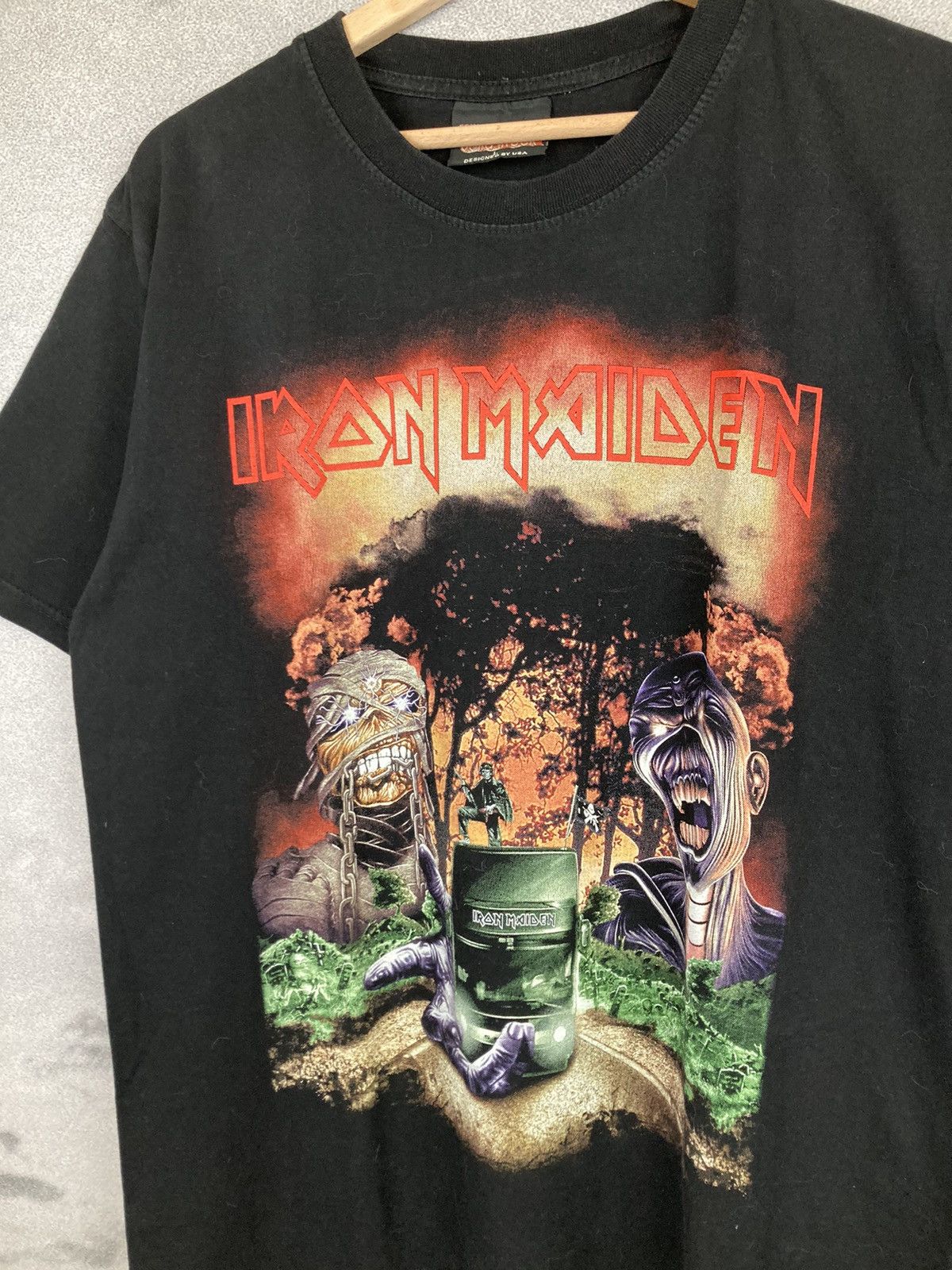 Band Tees Vintage Iron Maiden Heavy Metal Rock Band Tee Graphic Size US L / EU 52-54 / 3 - 3 Thumbnail