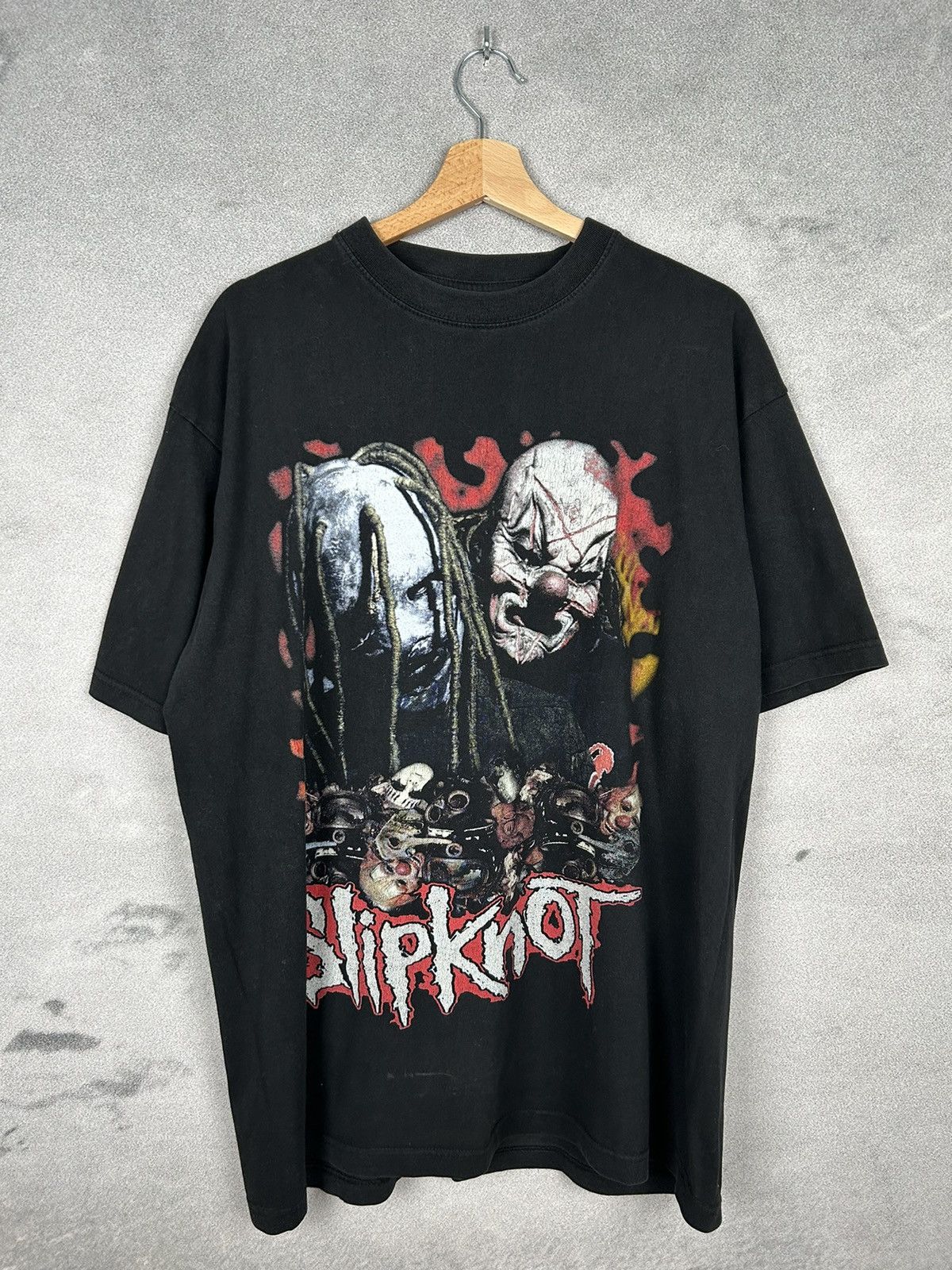 Band Tees Vintage Slipknot 90s Graphic Tee Band Rock Rare Metal Size US XL / EU 56 / 4 - 1 Thumbnail