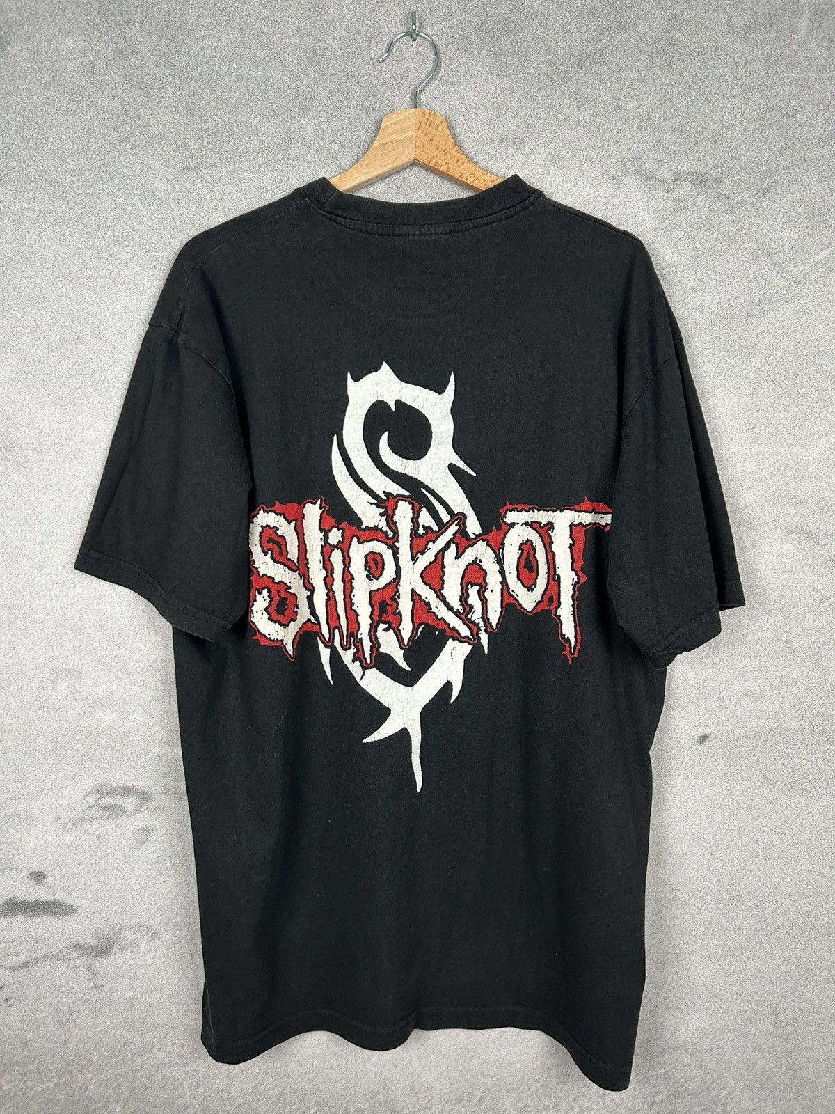 Band Tees Vintage Slipknot 90s Graphic Tee Band Rock Rare Metal Size US XL / EU 56 / 4 - 4 Thumbnail