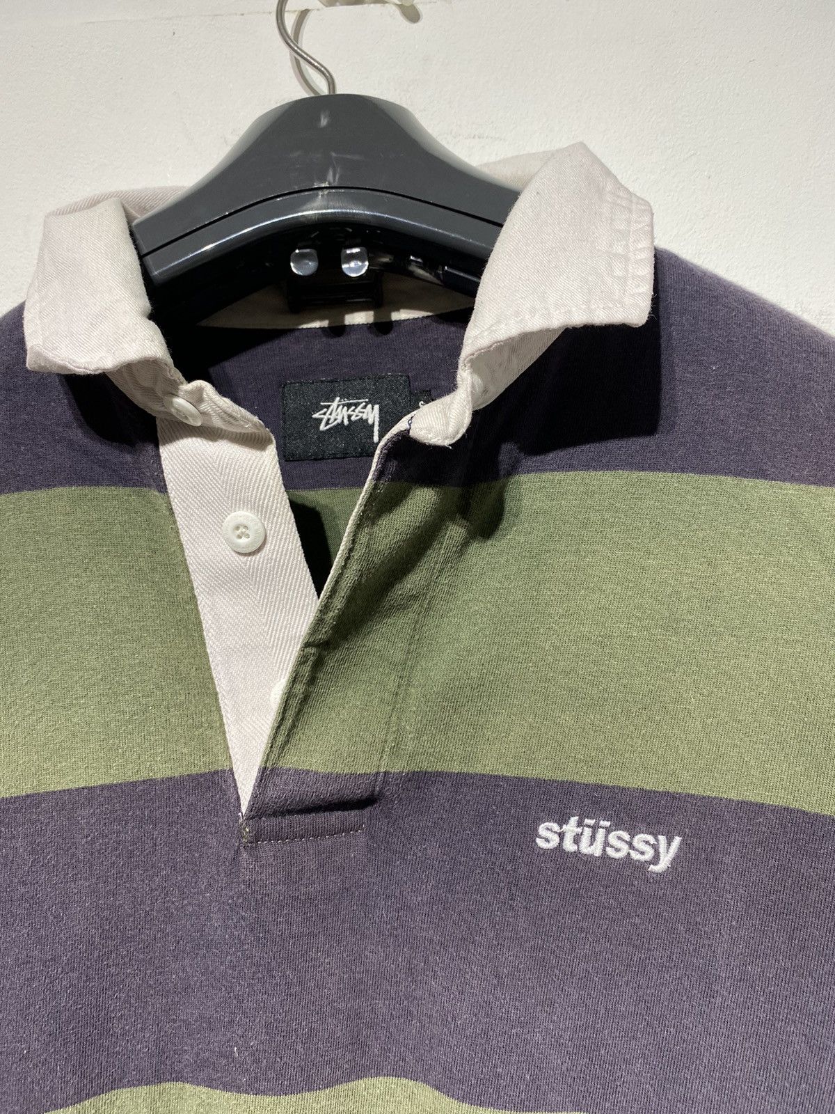 STUSSY POLO STRIPE SHIRT