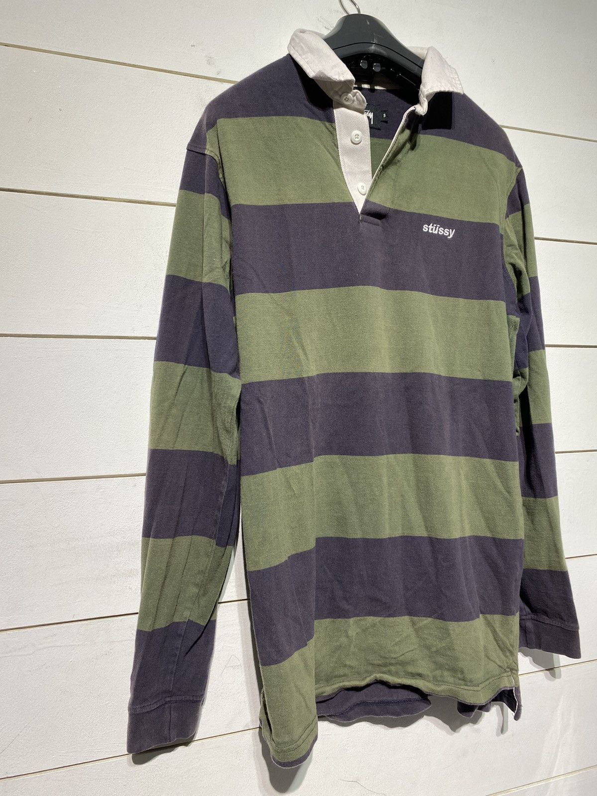 STUSSY POLO STRIPE SHIRT