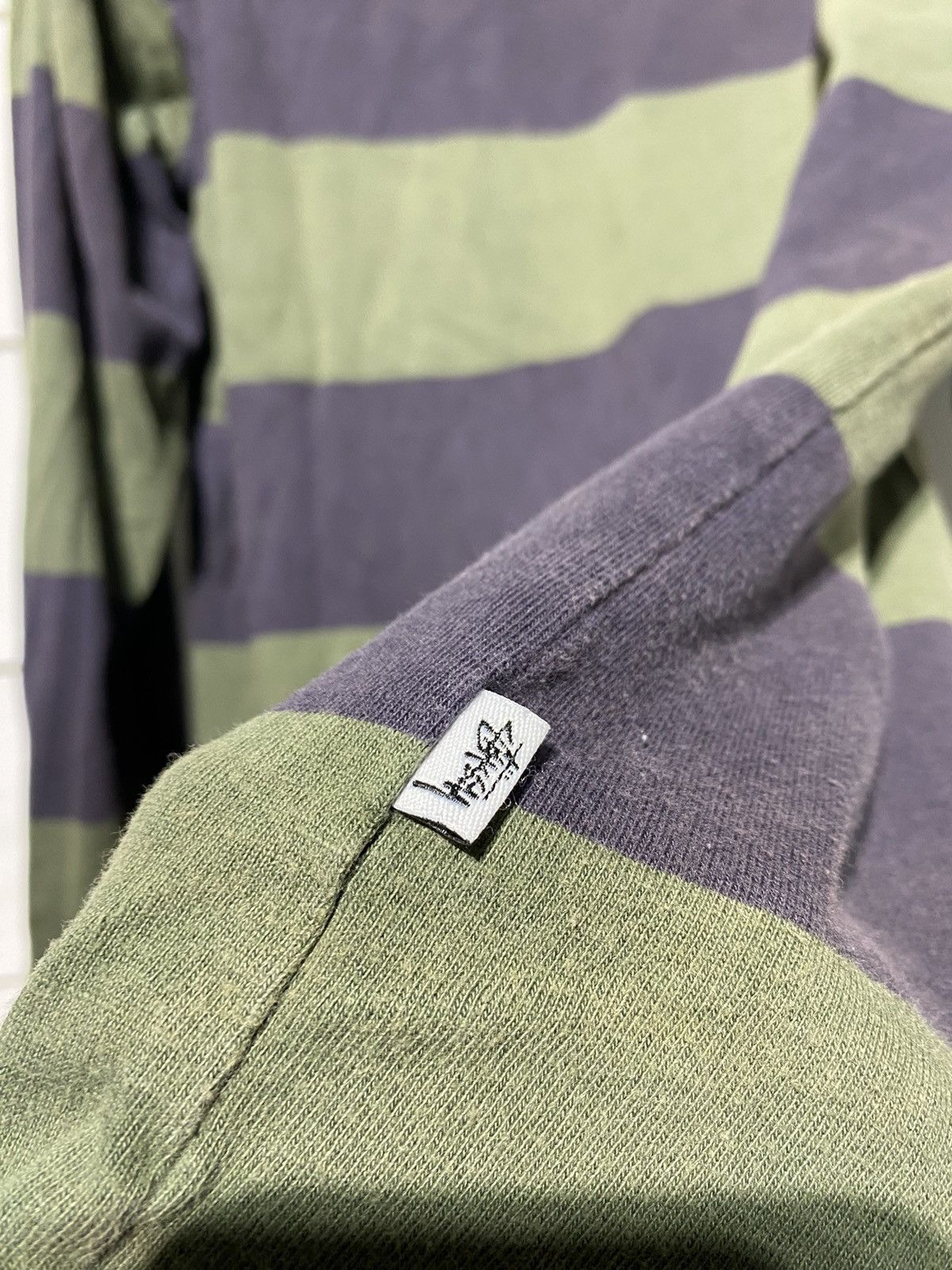 STUSSY POLO STRIPE SHIRT