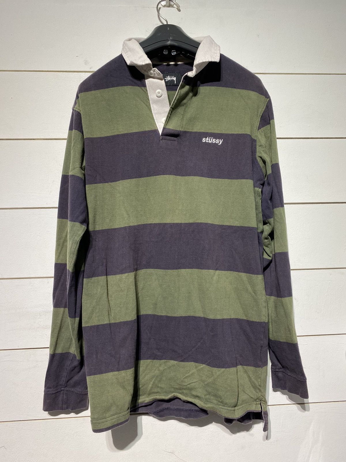 STUSSY POLO STRIPE SHIRT