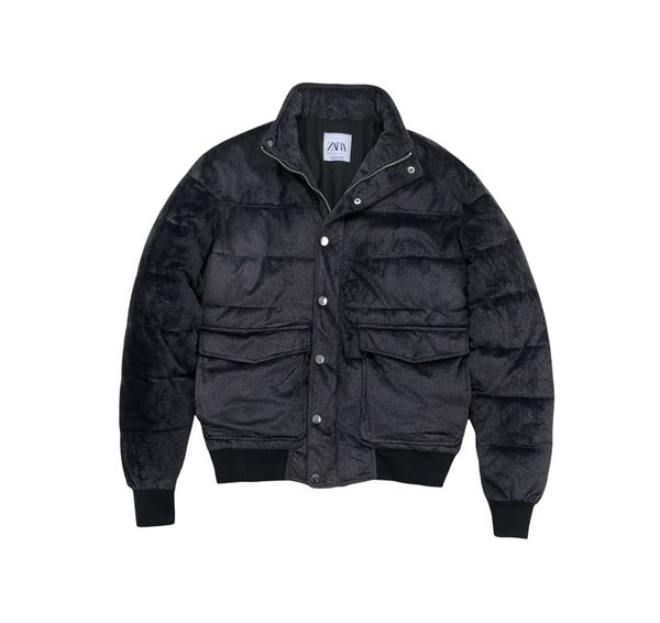 Zara 2025 velvet puffer