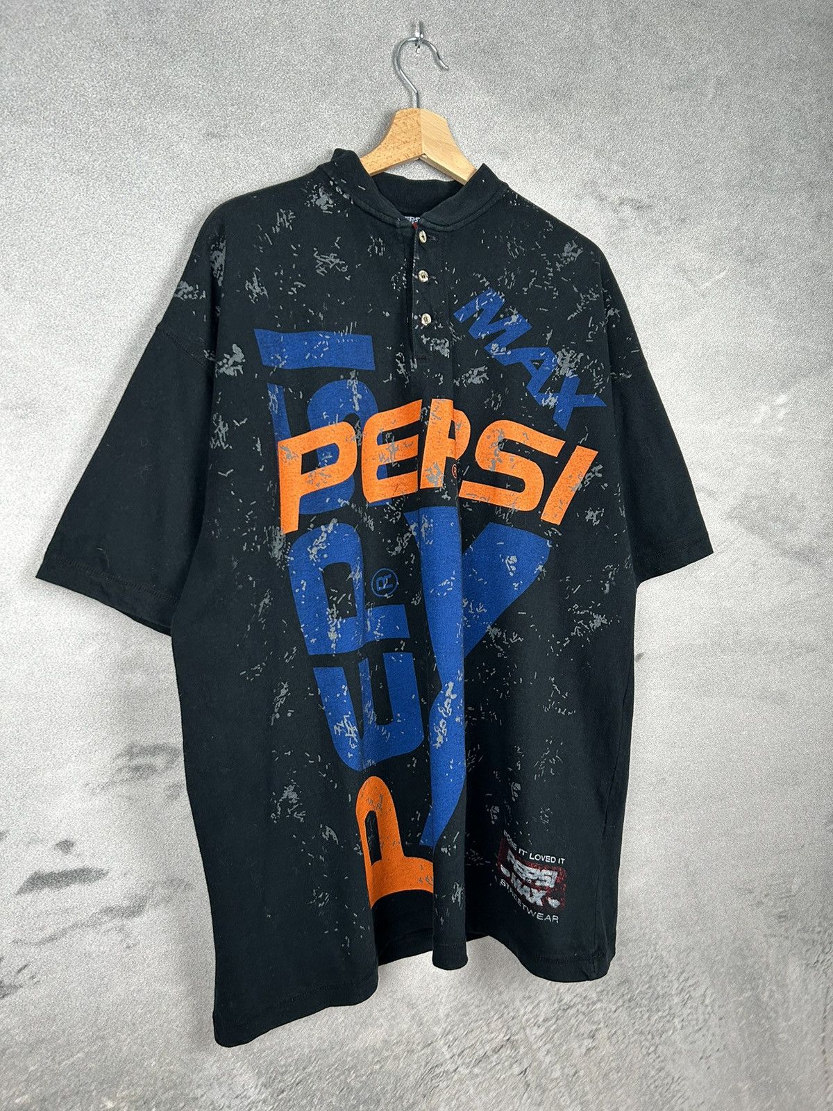 Pepsi Vintage Pepsi Max Promo Tee 90s Rare AOP Full Printed Size US XXL / EU 58 / 5 - 4 Thumbnail