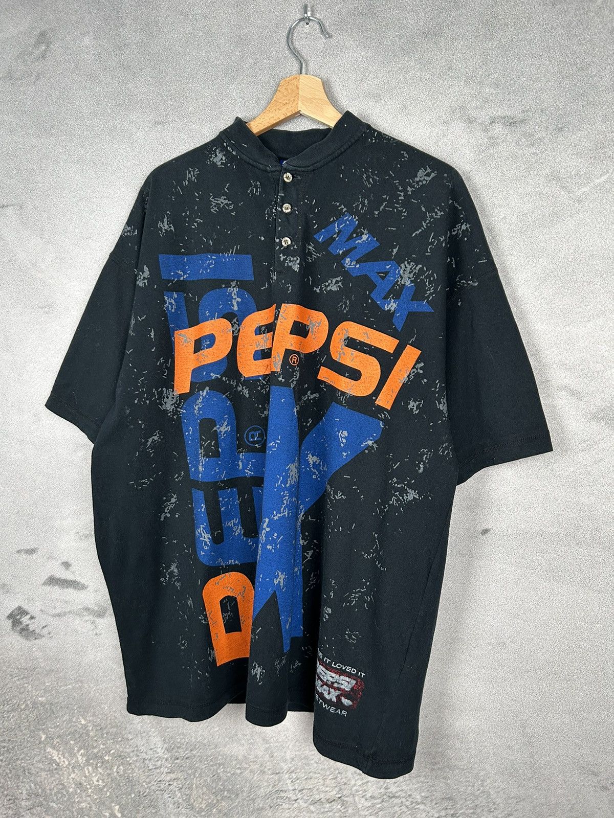 Pepsi Vintage Pepsi Max Promo Tee 90s Rare AOP Full Printed Size US XXL / EU 58 / 5 - 2 Thumbnail