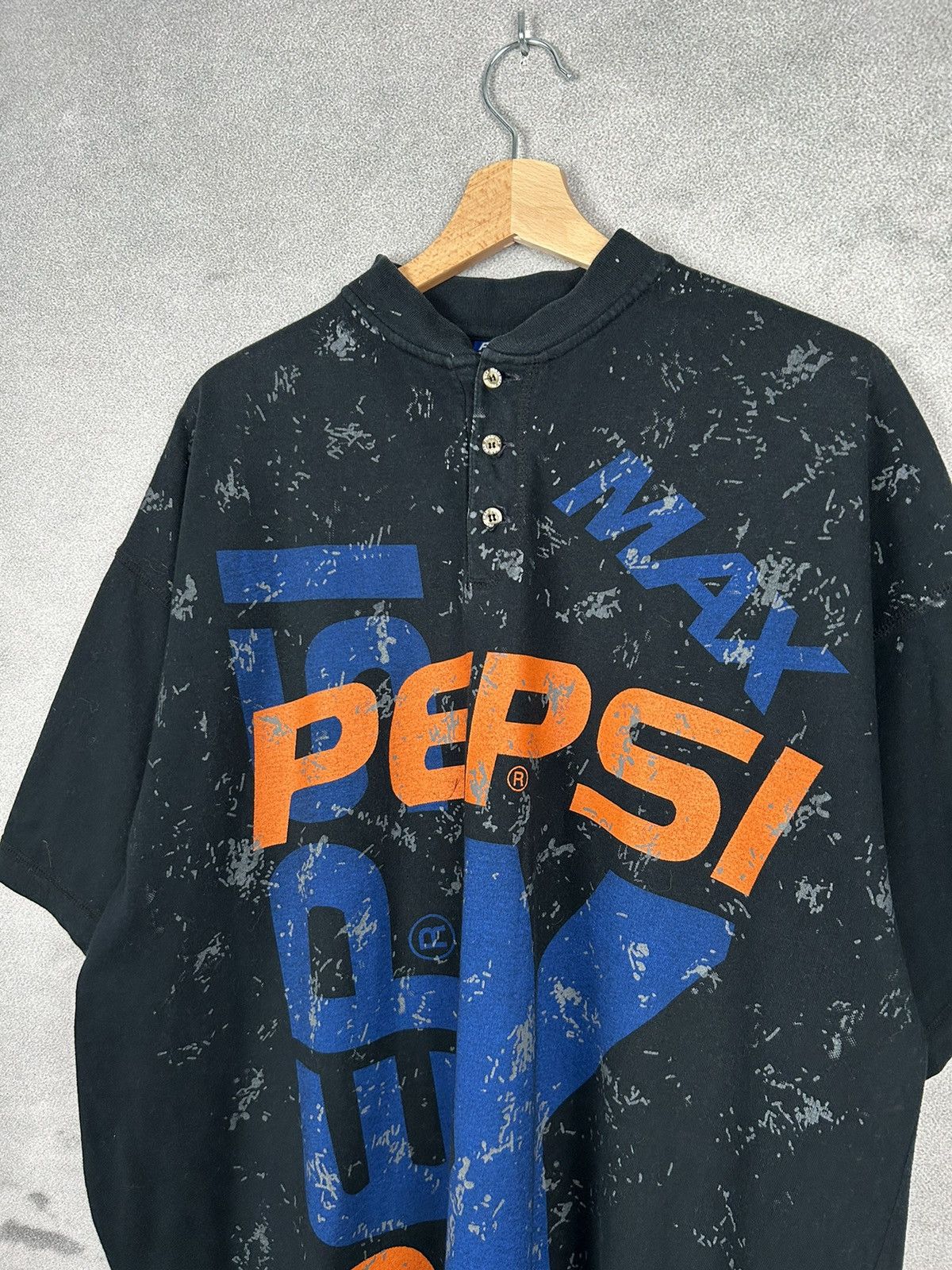 Pepsi Vintage Pepsi Max Promo Tee 90s Rare AOP Full Printed Size US XXL / EU 58 / 5 - 3 Thumbnail