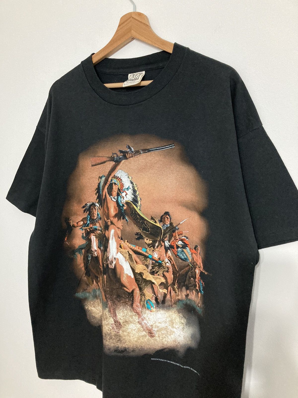 Vintage Vintage movie tee Indian artist 90s single stitch boxy fit Size US XL / EU 56 / 4 - 3 Thumbnail