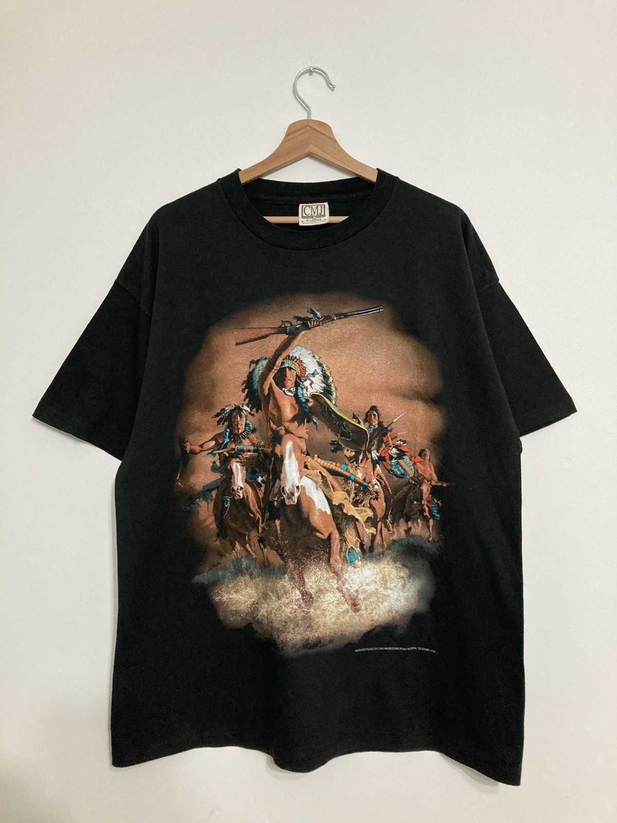 Vintage Vintage movie tee Indian artist 90s single stitch boxy fit Size US XL / EU 56 / 4 - 1 Thumbnail
