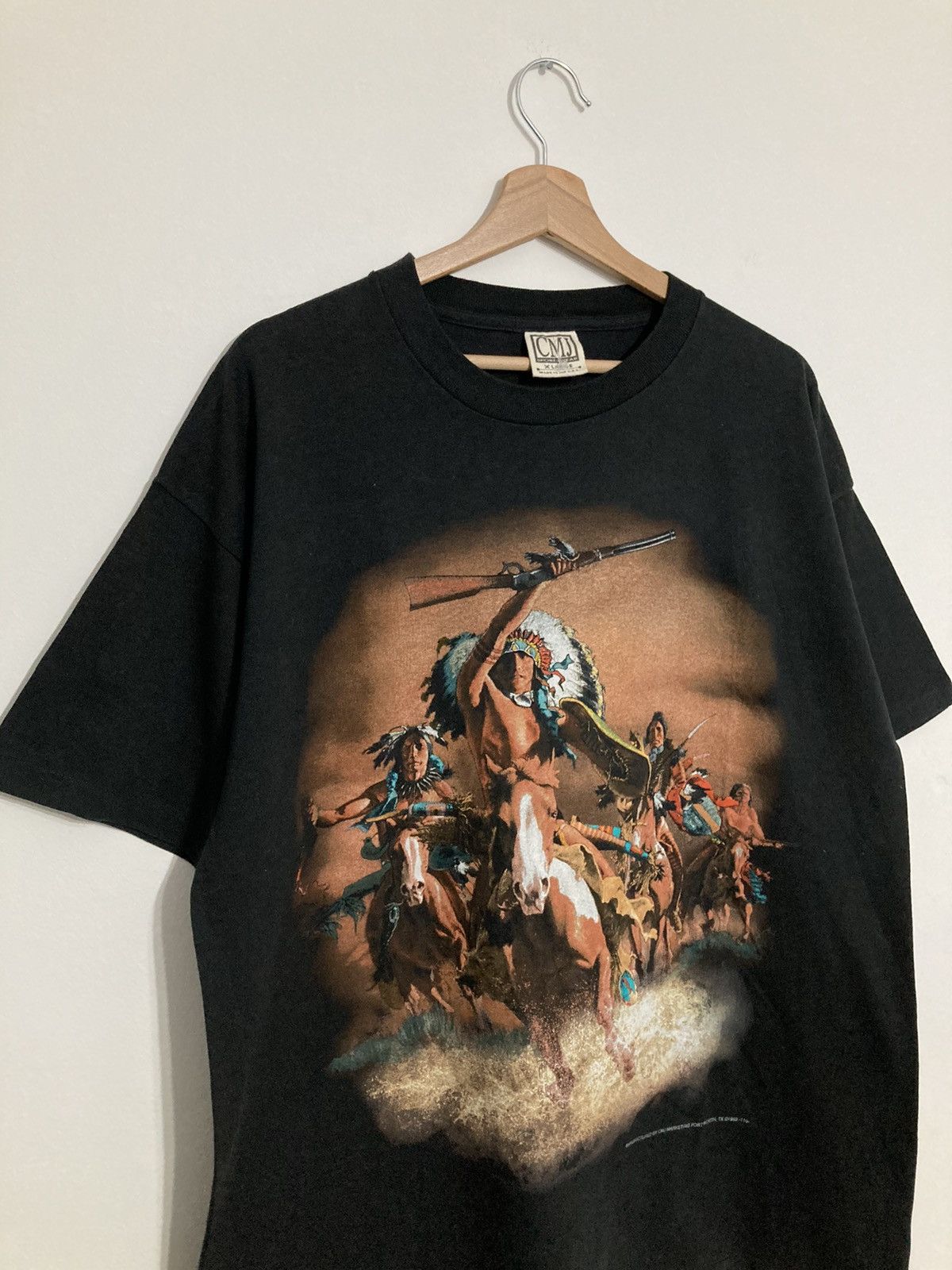 Vintage Vintage movie tee Indian artist 90s single stitch boxy fit Size US XL / EU 56 / 4 - 2 Thumbnail
