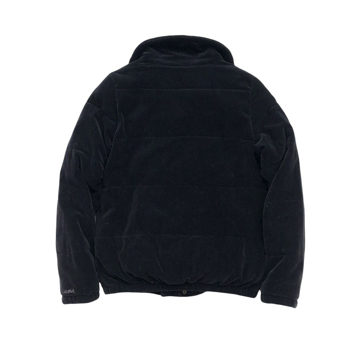 Japanese Brand X-Girl Women Black Velvet Puffer Jacket Size S / US 4 / IT 40 - 12 Thumbnail