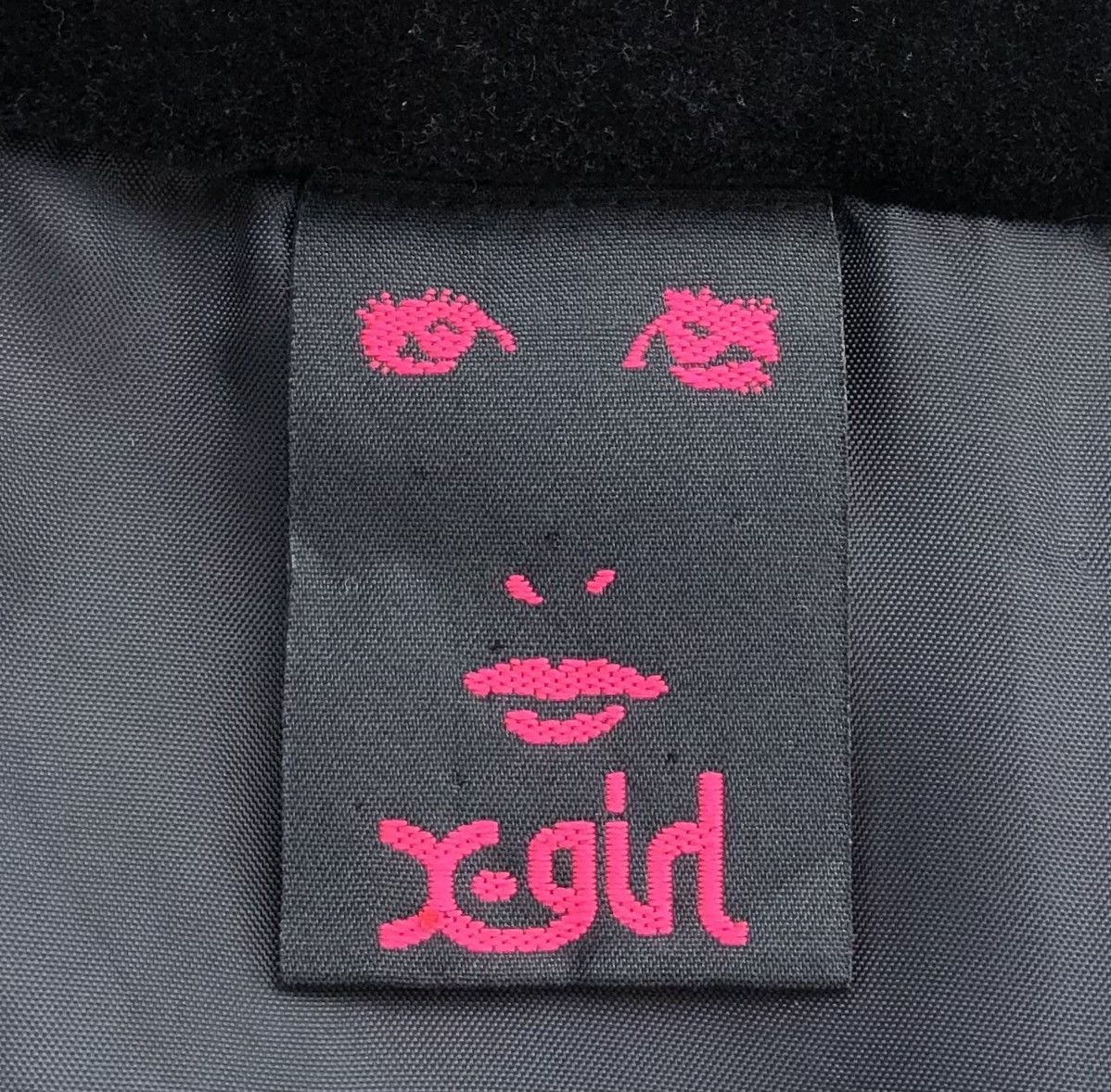 Japanese Brand X-Girl Women Black Velvet Puffer Jacket Size S / US 4 / IT 40 - 15 Thumbnail