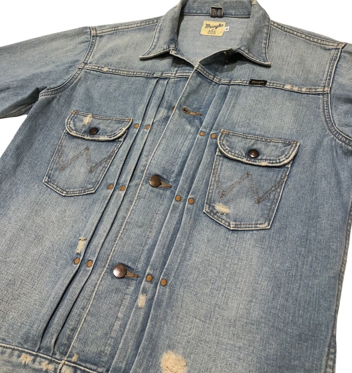 Wrangler 60s reproduction Wrangler x Azul Distressed denim jacket Size US S / EU 44-46 / 1 - 11 Thumbnail