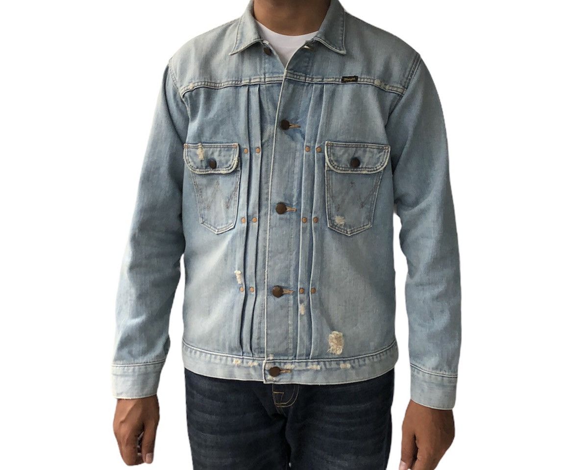 Wrangler 60s reproduction Wrangler x Azul Distressed denim jacket Size US S / EU 44-46 / 1 - 4 Thumbnail