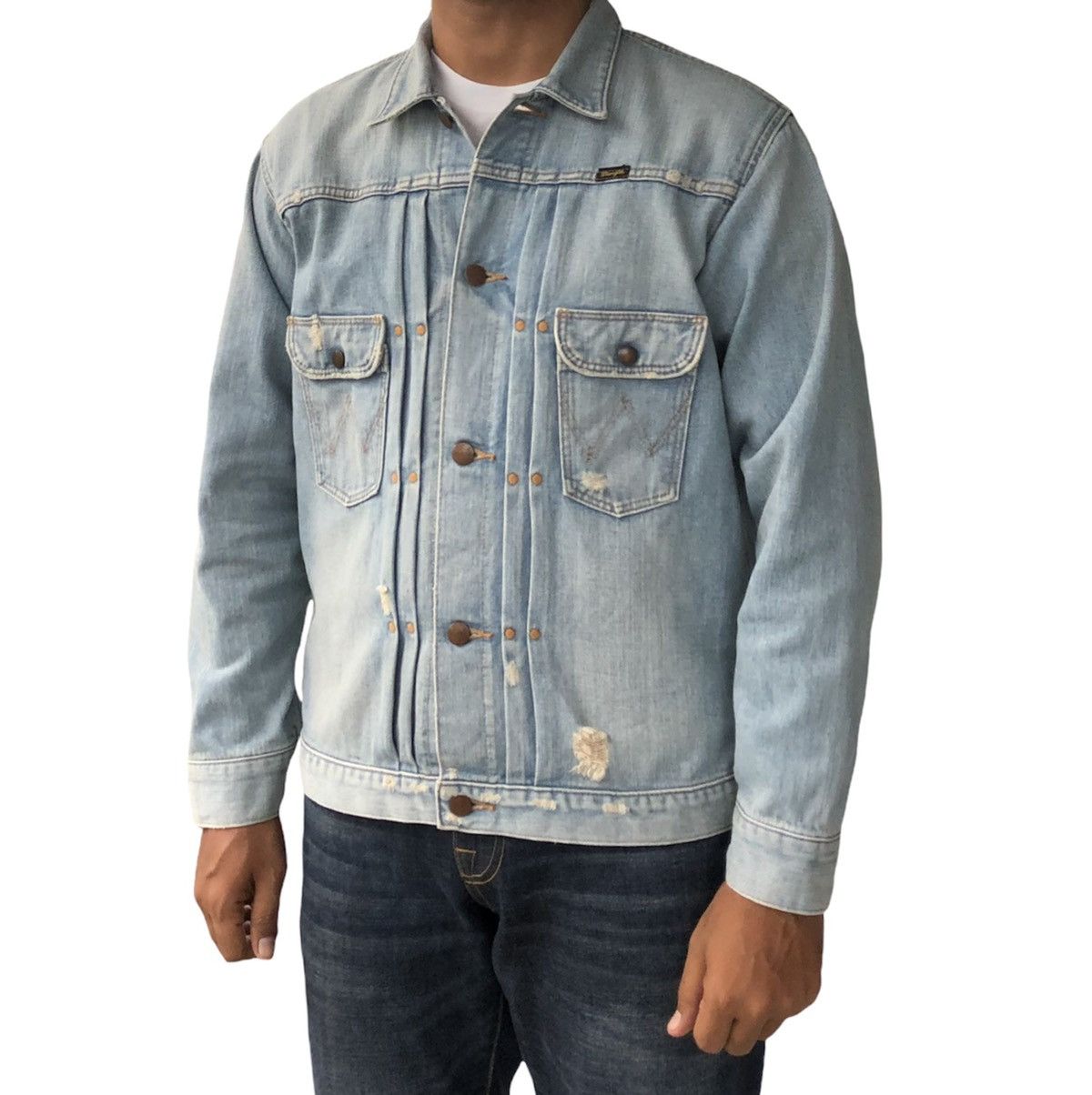 Wrangler 60s reproduction Wrangler x Azul Distressed denim jacket Size US S / EU 44-46 / 1 - 2 Thumbnail