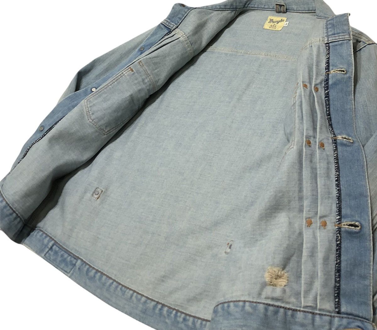 Wrangler 60s reproduction Wrangler x Azul Distressed denim jacket Size US S / EU 44-46 / 1 - 16 Thumbnail