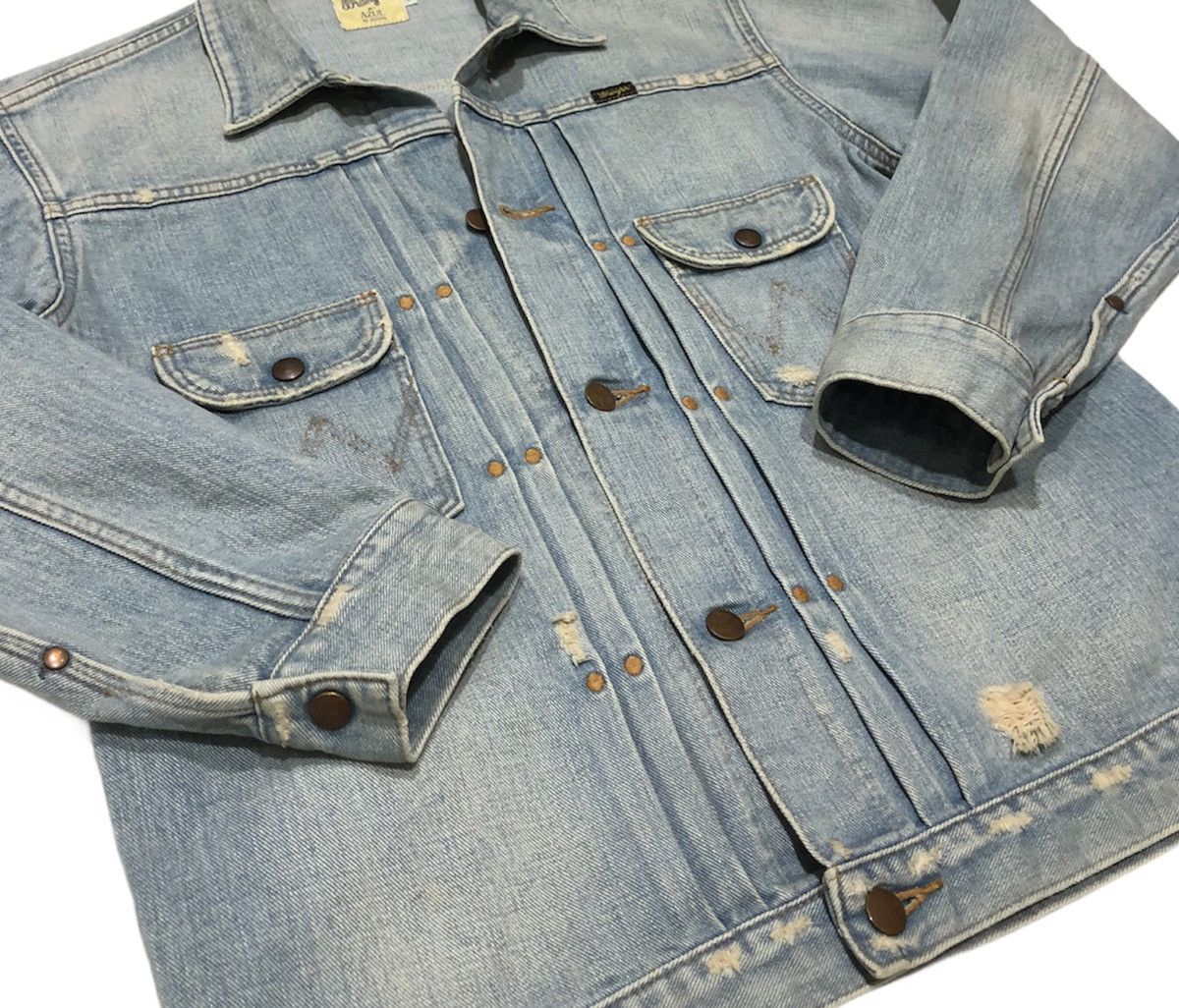 Wrangler 60s reproduction Wrangler x Azul Distressed denim jacket Size US S / EU 44-46 / 1 - 12 Thumbnail