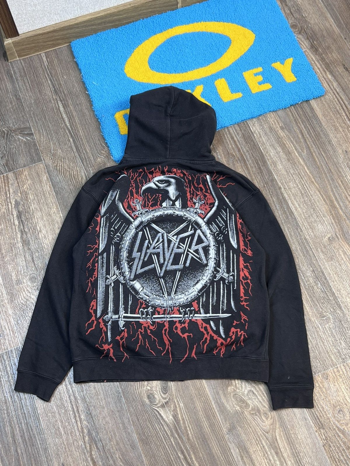Band Tees Vintage Slayer over print double sided zip hoodie Size US M / EU 48-50 / 2 - 2 Thumbnail