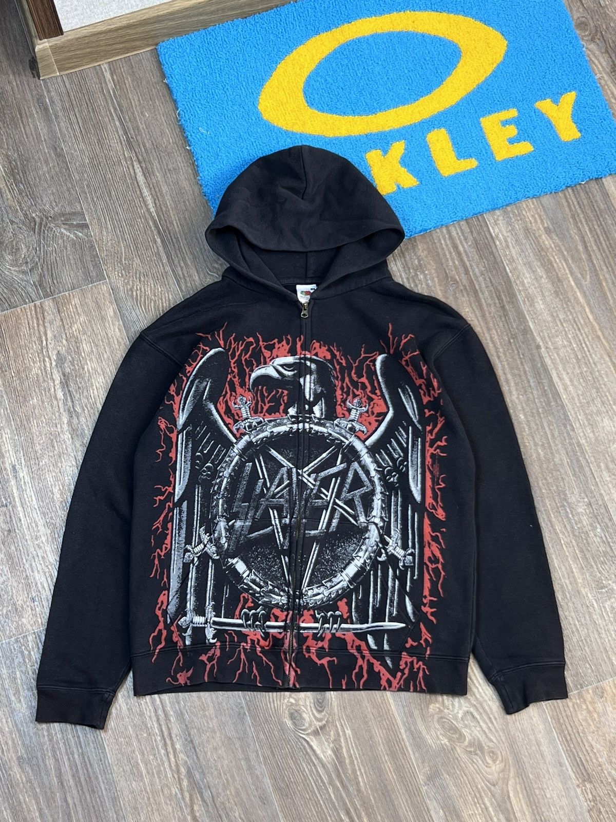 Band Tees Vintage Slayer over print double sided zip hoodie Size US M / EU 48-50 / 2 - 1 Thumbnail