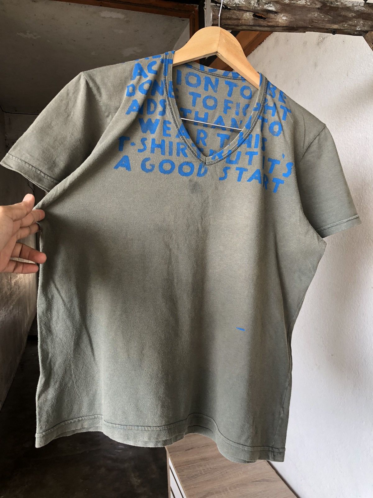 Maison Margiela Vintage Maison Margiela Econic Design Faded Colour T-shirt Size M / US 6-8 / IT 42-44 - 7 Thumbnail