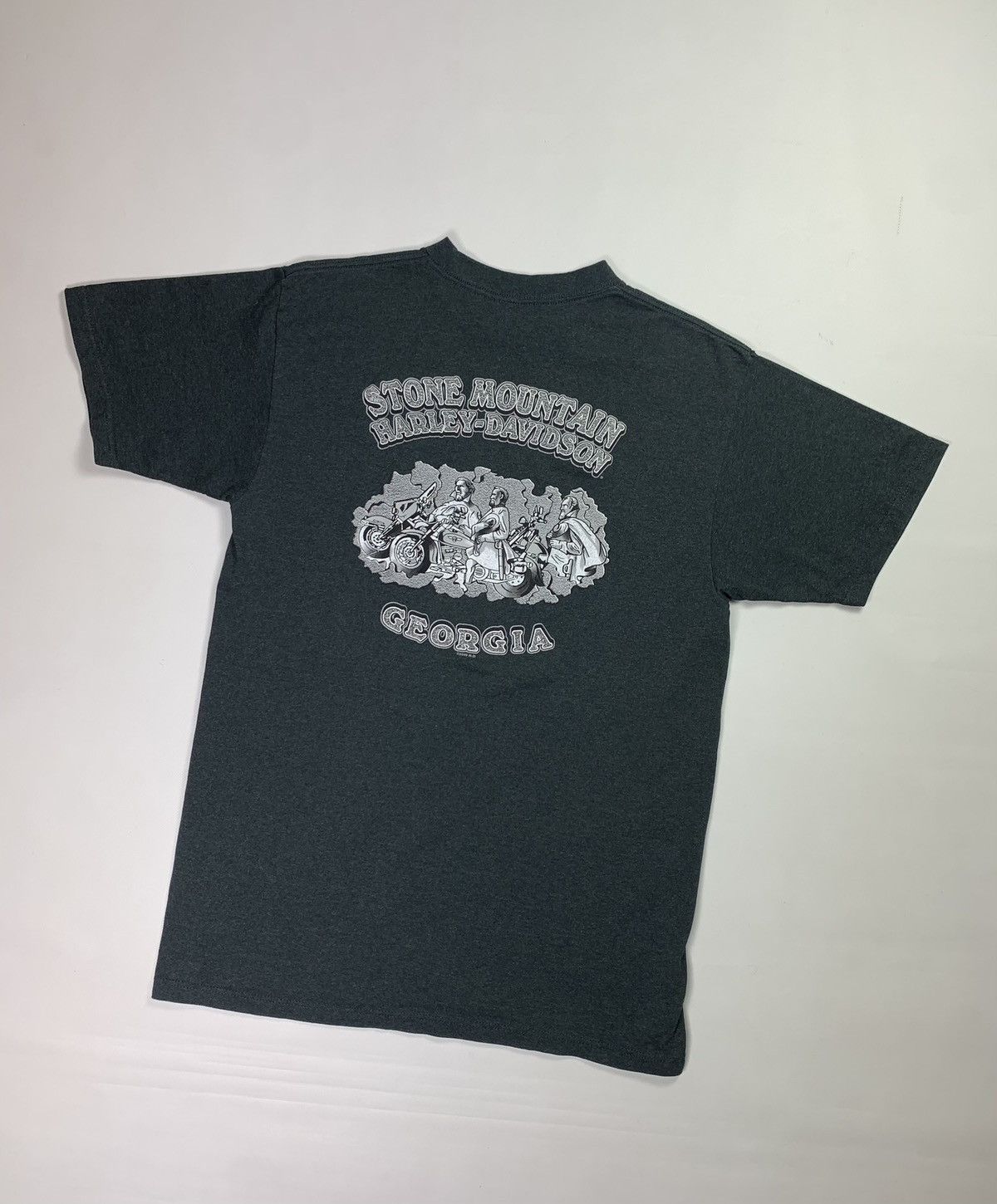 Harley Davidson × Vintage VTG 00s Harley Davidson Stone Mountain Georgia t shirt tee Size US L / EU 52-54 / 3 - 6 Thumbnail