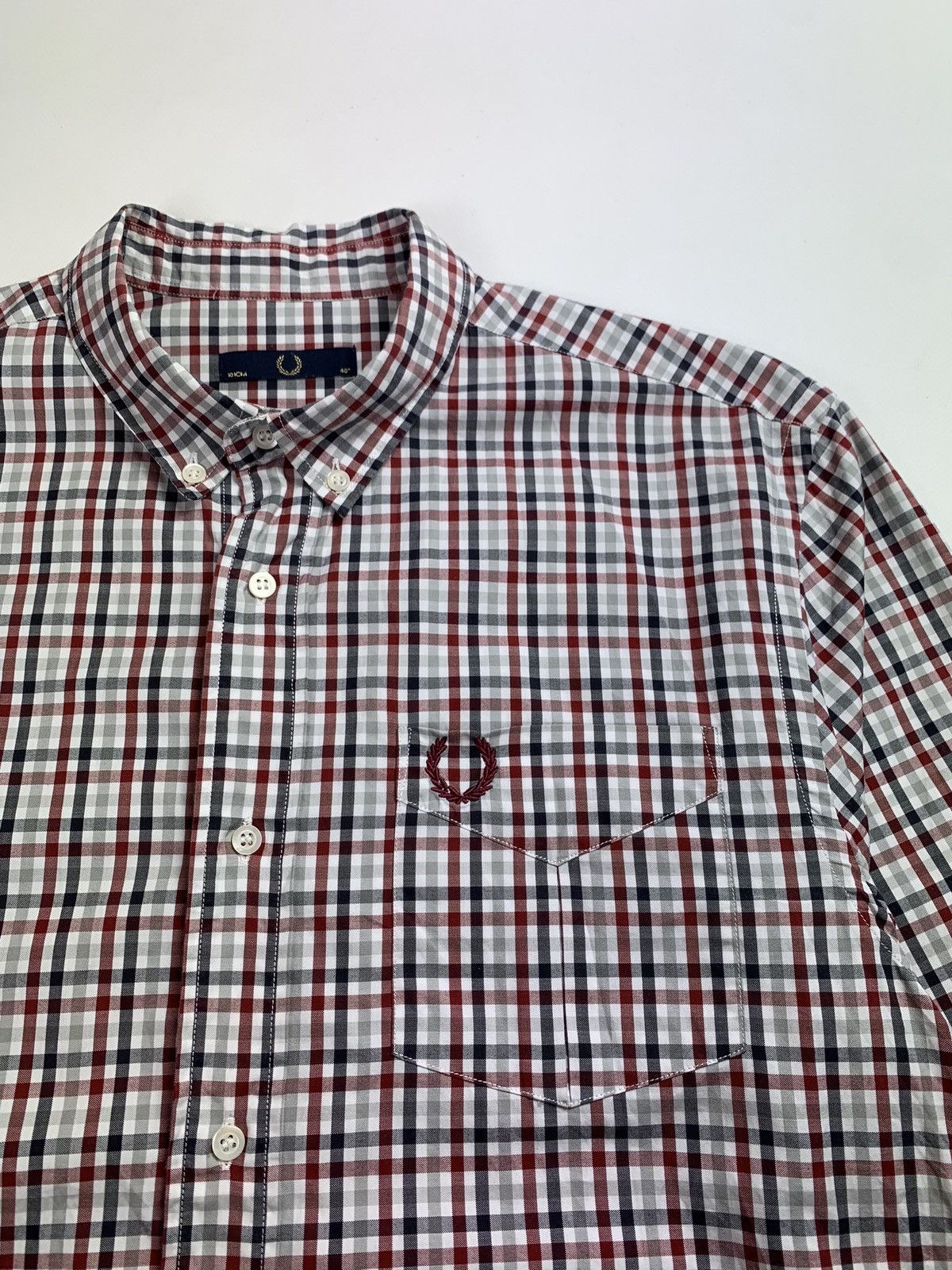 Fred Perry Fred Perry men’s checked long sleeve shirt size 40" 101 cm Size US M / EU 48-50 / 2 - 4 Thumbnail