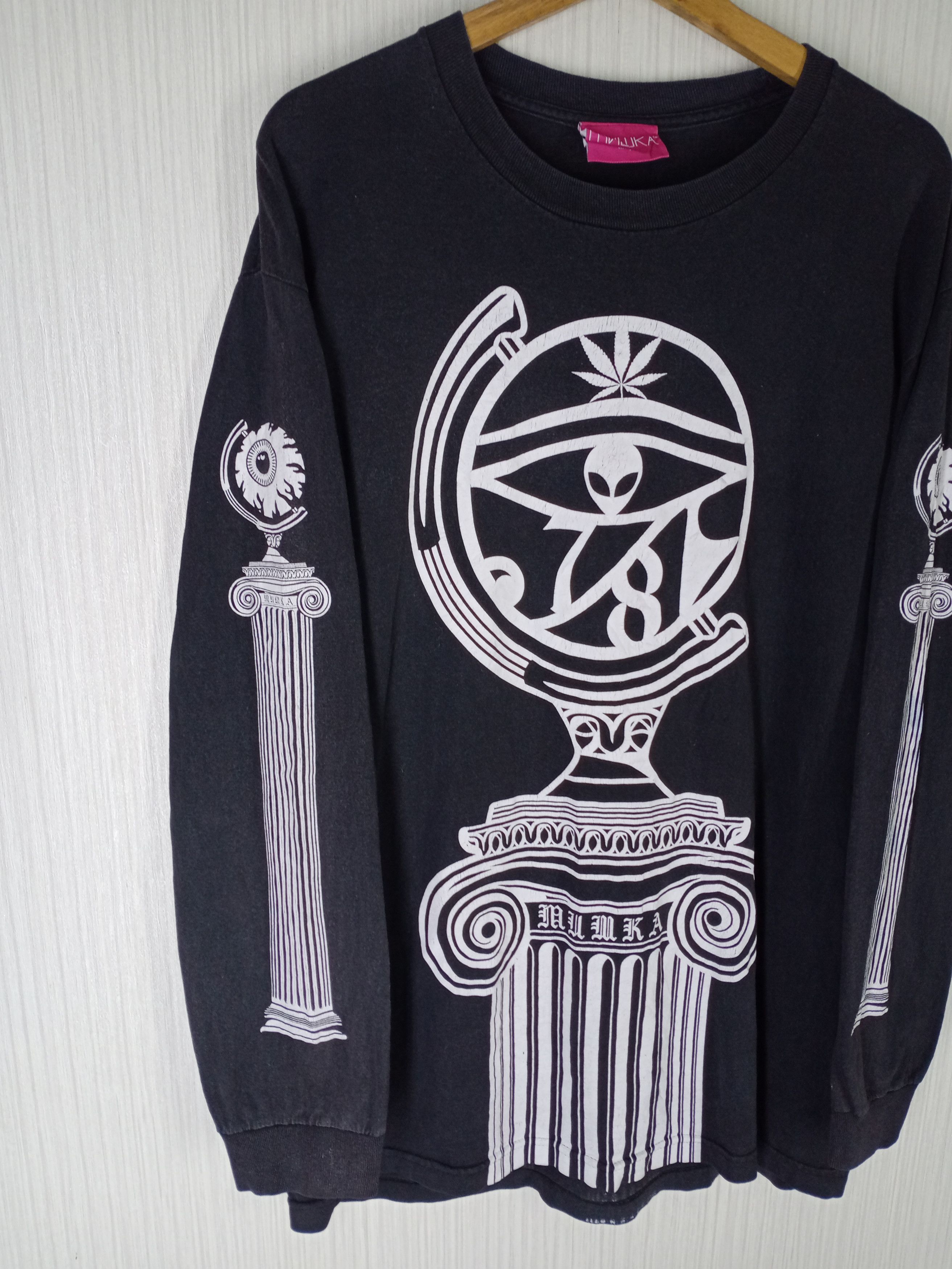 Mishka Rare Mishka EyeBall Long Sleeve Tshirt Size US L / EU 52-54 / 3 - 4 Thumbnail