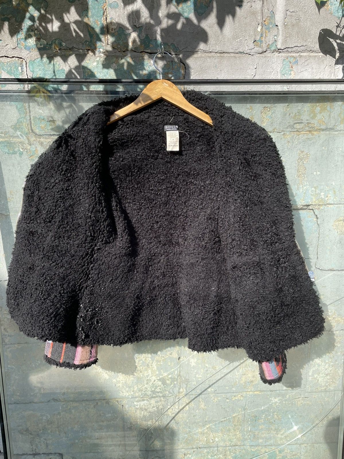 Sonia Rykiel Sonia Rykiel Paris Multi Colour Wool Striped Sherpa Jacket Size M / US 6-8 / IT 42-44 - 11 Thumbnail