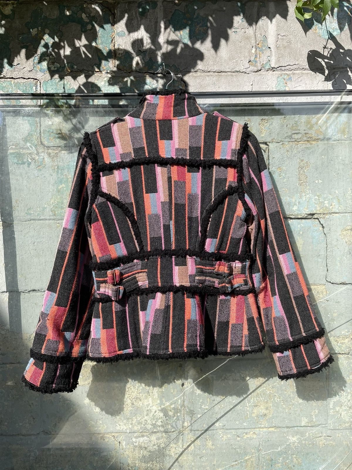 Sonia Rykiel Sonia Rykiel Paris Multi Colour Wool Striped Sherpa Jacket Size M / US 6-8 / IT 42-44 - 5 Thumbnail