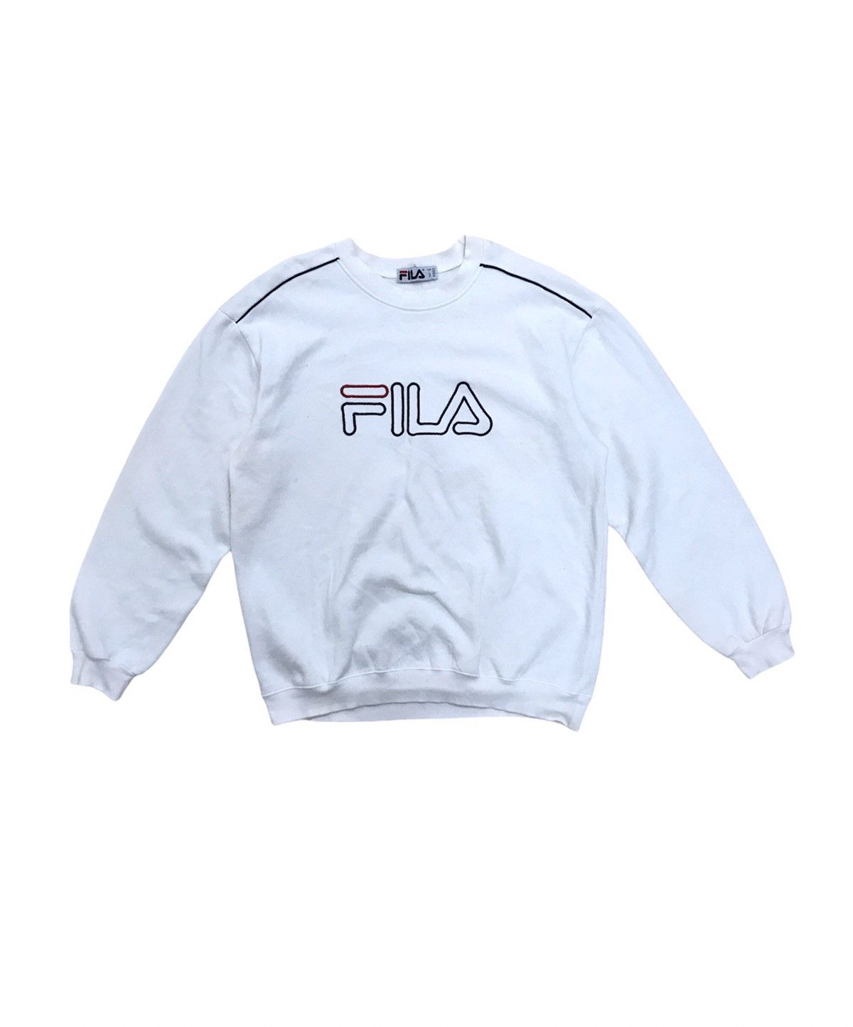 Fila × Vintage Vintage Fila Spell Out Big Logo HipHop Sweatshirt Streetwear Size US M / EU 48-50 / 2 - 1 Thumbnail