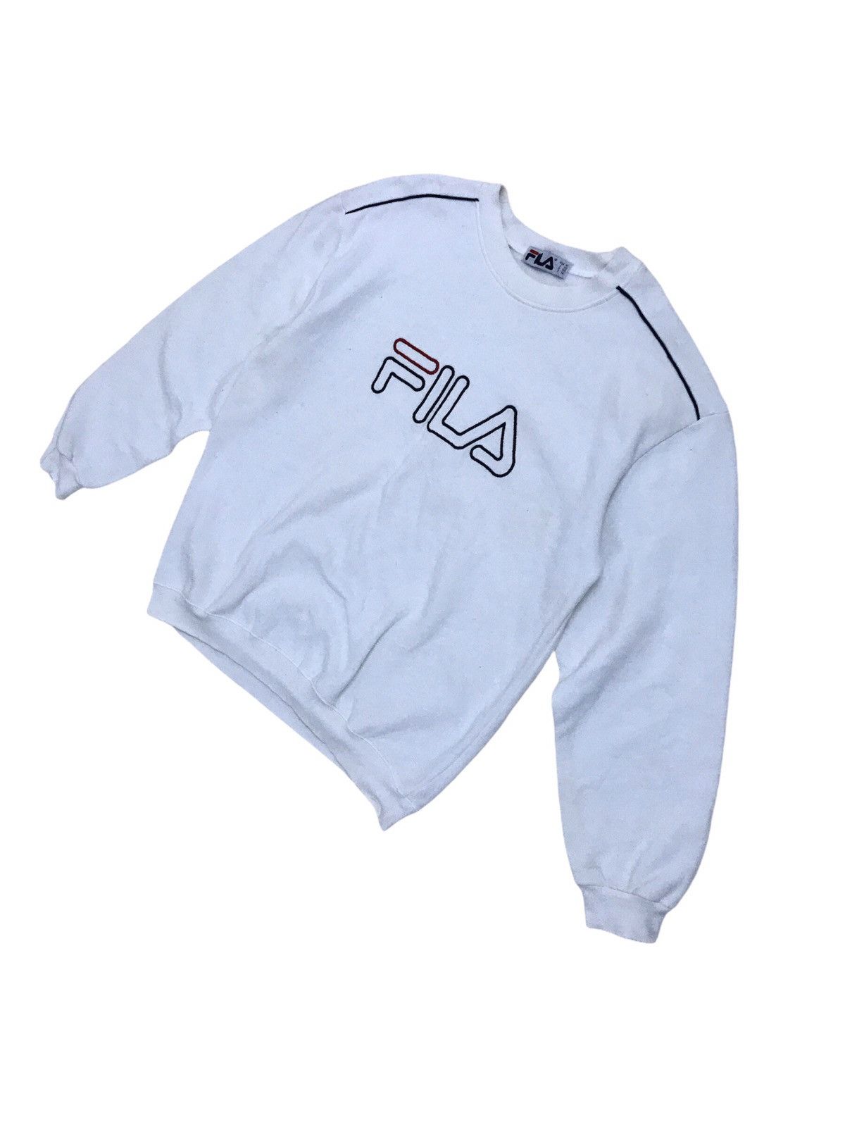 Fila × Vintage Vintage Fila Spell Out Big Logo HipHop Sweatshirt Streetwear Size US M / EU 48-50 / 2 - 2 Thumbnail