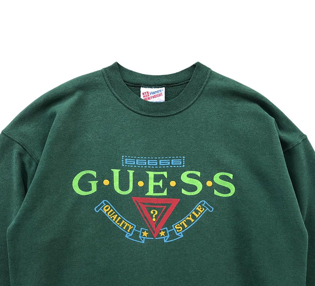 Guess Vintage 80s 90s Guess Sweatshirt Made In USA 🇺🇸 Size US L / EU 52-54 / 3 - 3 Thumbnail