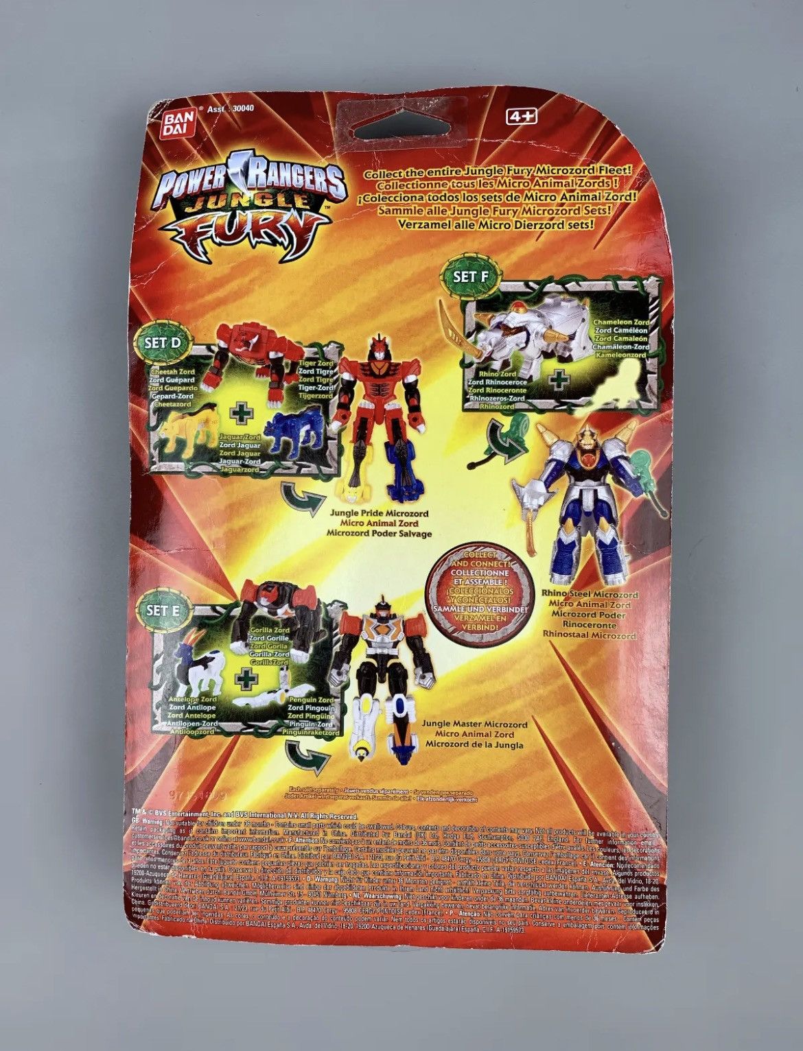 Vintage Power Rangers Jungle Fury Rhino Steal Microzord 2008 Toy Size ONE SIZE - 4 Thumbnail